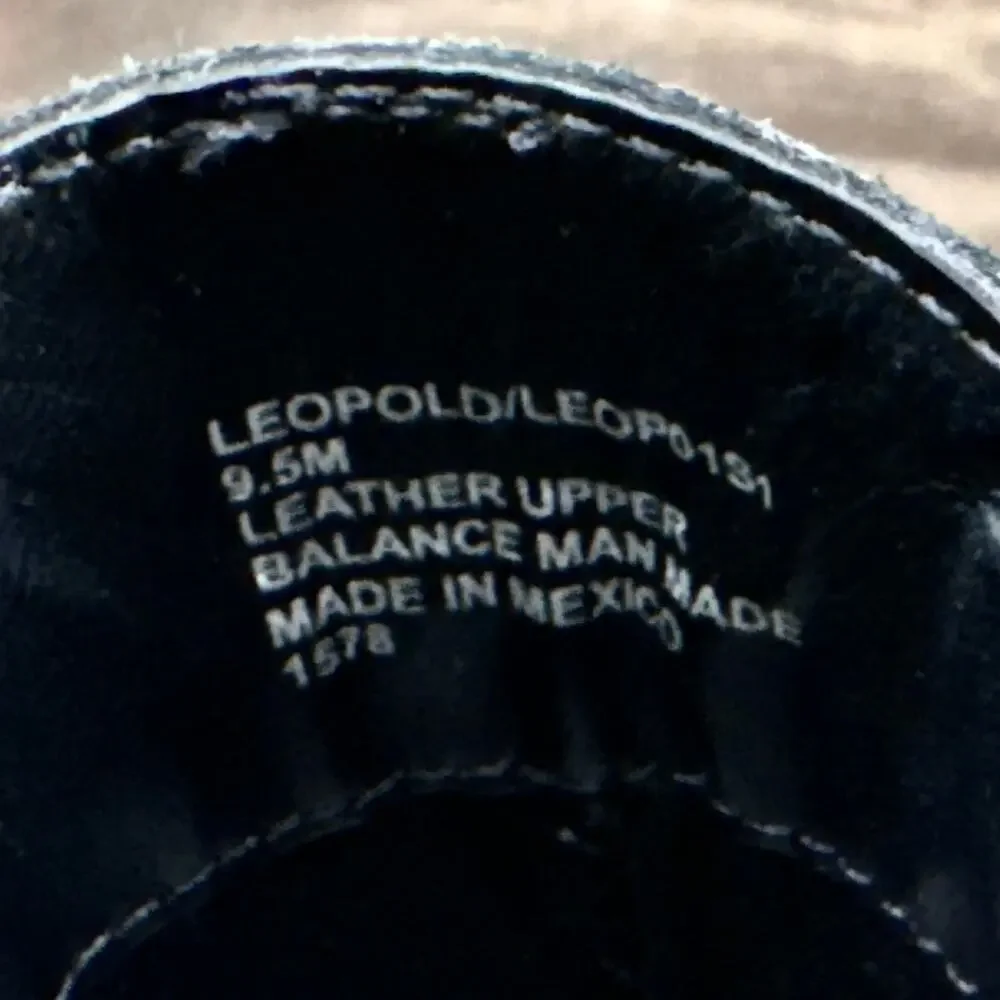 NWOB Steve Madden 9.5M Leopold Black Leather Chelsea Boots Bootie - Picture 12 of 13